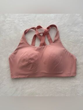 Lululemon Energy Bra *High Support* 40D in Pink High Impact Running Training